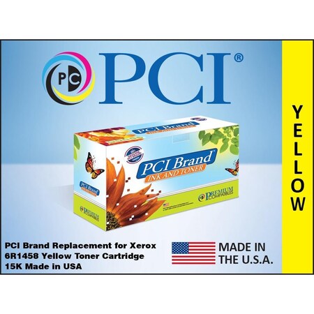 Pci Xerox 006R01458 6R1458 Yellow Toner Ctg 6R01458-PCI
